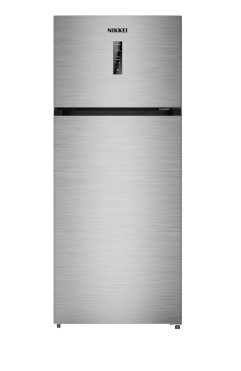 Nikkei sndpnd540ex frigorifero total no frost, libera installazione, classe e, 543 litri, inox, con display, doppia porta larghezza 75cm, altezza 183cm, profondità 70cm