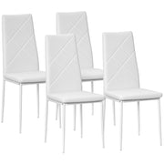 Set di 4 Sedie da Pranzo ¨C zephmum ¨C Bianco, Polipropilene, 41x50x97 cm