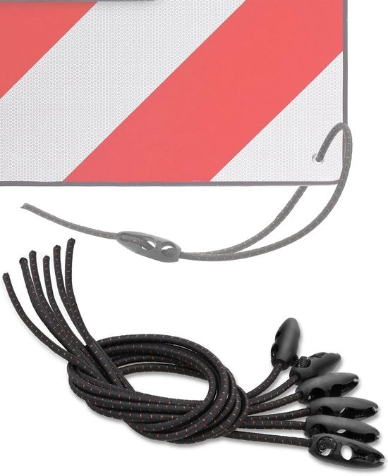Spanne per segnalizzatori, 6 x 50 cm Cinture per segnalizzatori Italia Cattura segnalizzatori Spagna Spanne elastiche regolabili per segnalizzatori, carri da bicicletta, viaggi in auto etc.