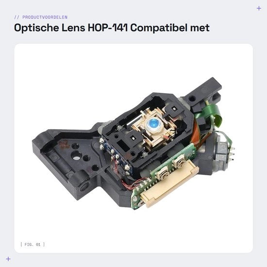 Ricambio ottico ad alta efficienza - compatibile con 360 DG-16D2S - facile da installare - ricambio - perfetta compatibilità - sostituzione lente