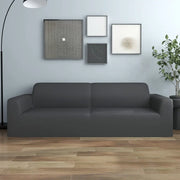 Fodera Elasticizzata Divano 3 Posti Jersey Poliestere Antracite 332938