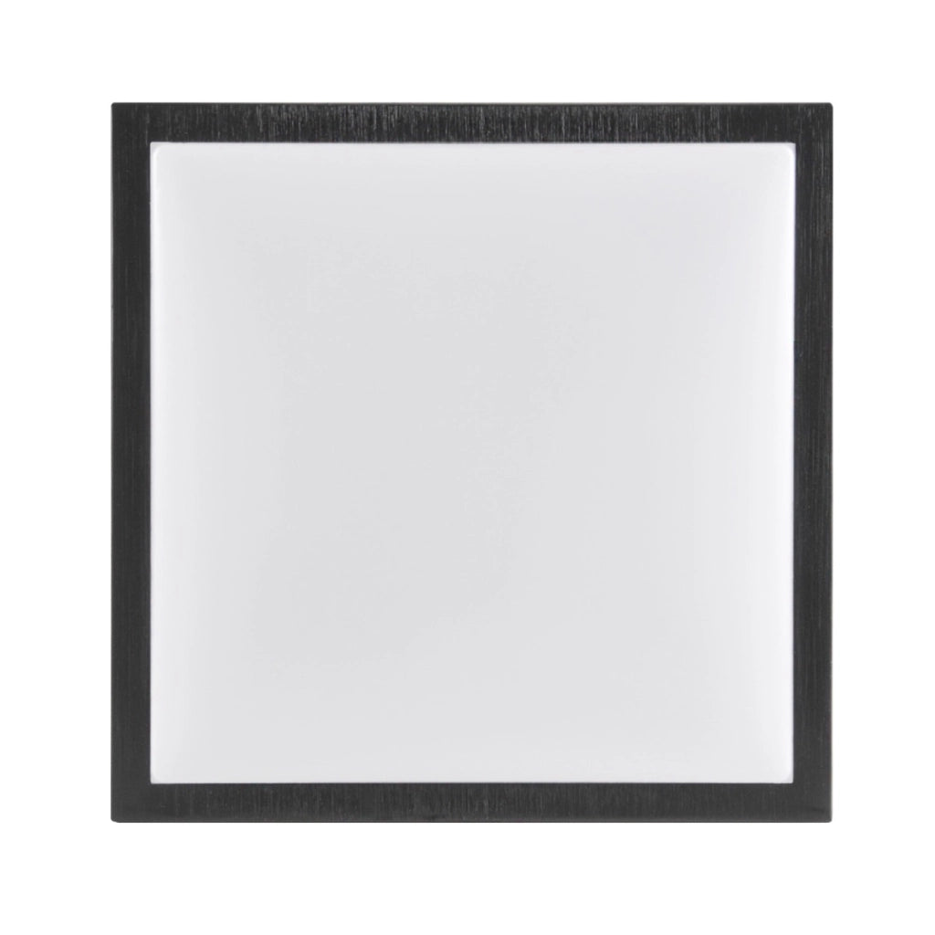 Plafoniera quadrata Kazimierz nera 30cm 2xE27 Polux