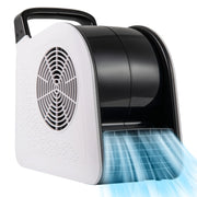 Ventilatore portatile 33 x 18 x 33 cm 3 velocità con testa girevole circolazione funzionale dell'aria ambiente ABS nero 20_0014628
