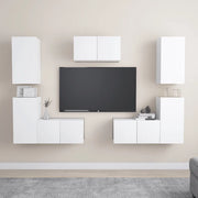 Set Mobile TV 7 pz Bianco in Truciolato cod mxl 33889