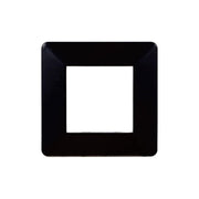 Placca Plastica Serie Starlight 2P Colore Nero Compatibile Con Vimar Plana