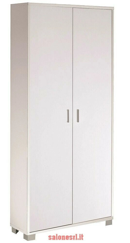 KIT ARMADIO 2 ANTE H190 L83 P29 Cm FINITURA BIANCO FRASSINATO SARMOG 747k