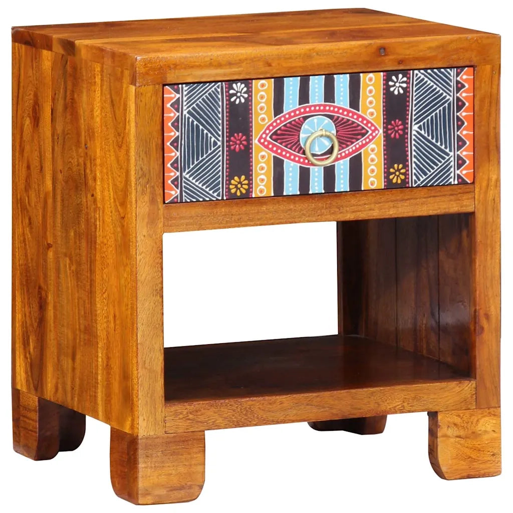 Credenza Multicolore 40 x 35 x 45 cm legno massello di acacia 4016510