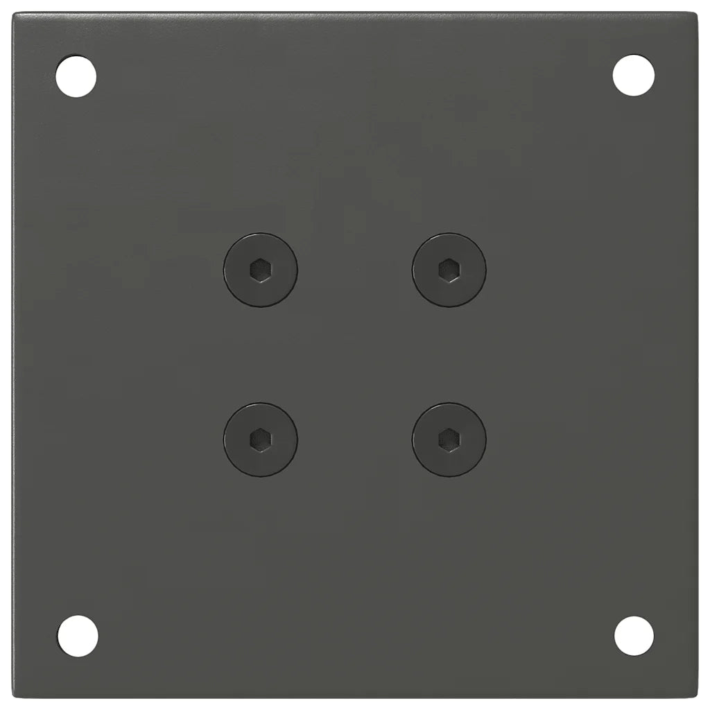 Gambe per tavolino 4 pz Antracite 30-32 cm Acciaio