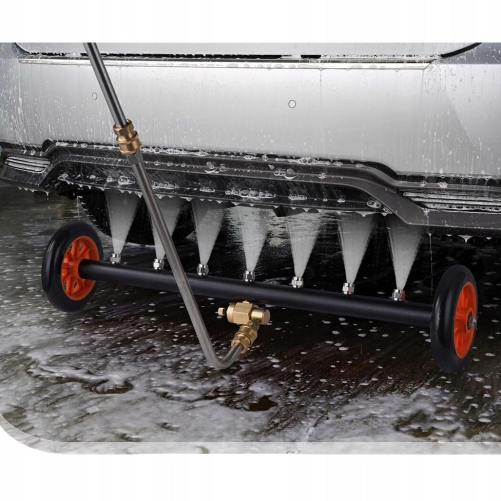 Lancia per Lavaggio Sottoscocca con Ruote e Adattatore Bayonet – Acciaio Inox, 2000 PSI