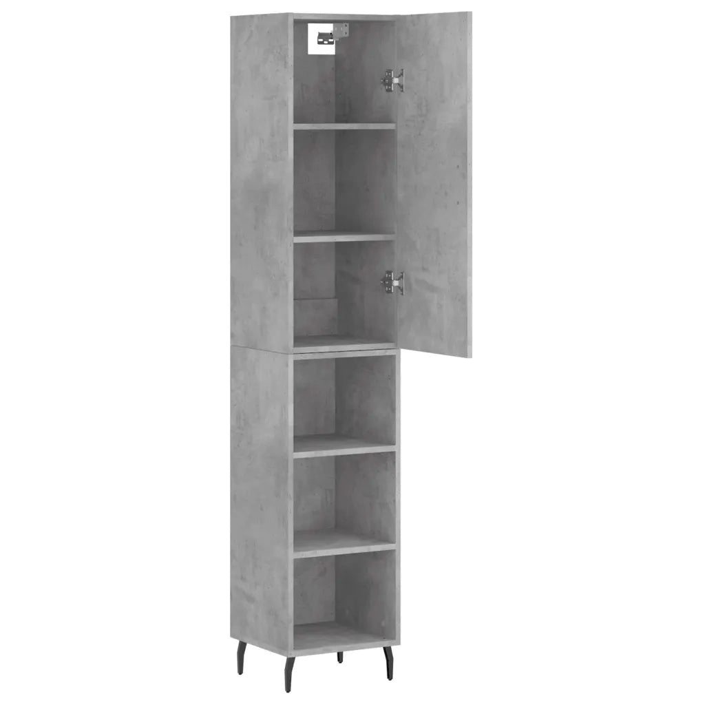 Credenza Grigio Cemento 34,5x34x180 cm in Legno Multistrato 3198997