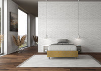 Letto 1 Piazza e Mezzo Sommier 120x190 cm con Rete Azelia Era 06 Giallo