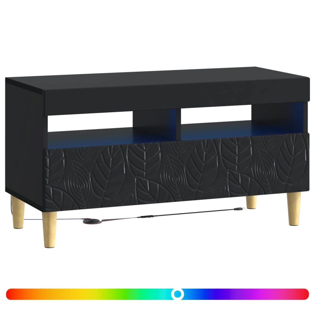 Mobile TV LED Nero Legno ingegnerizzato 897216