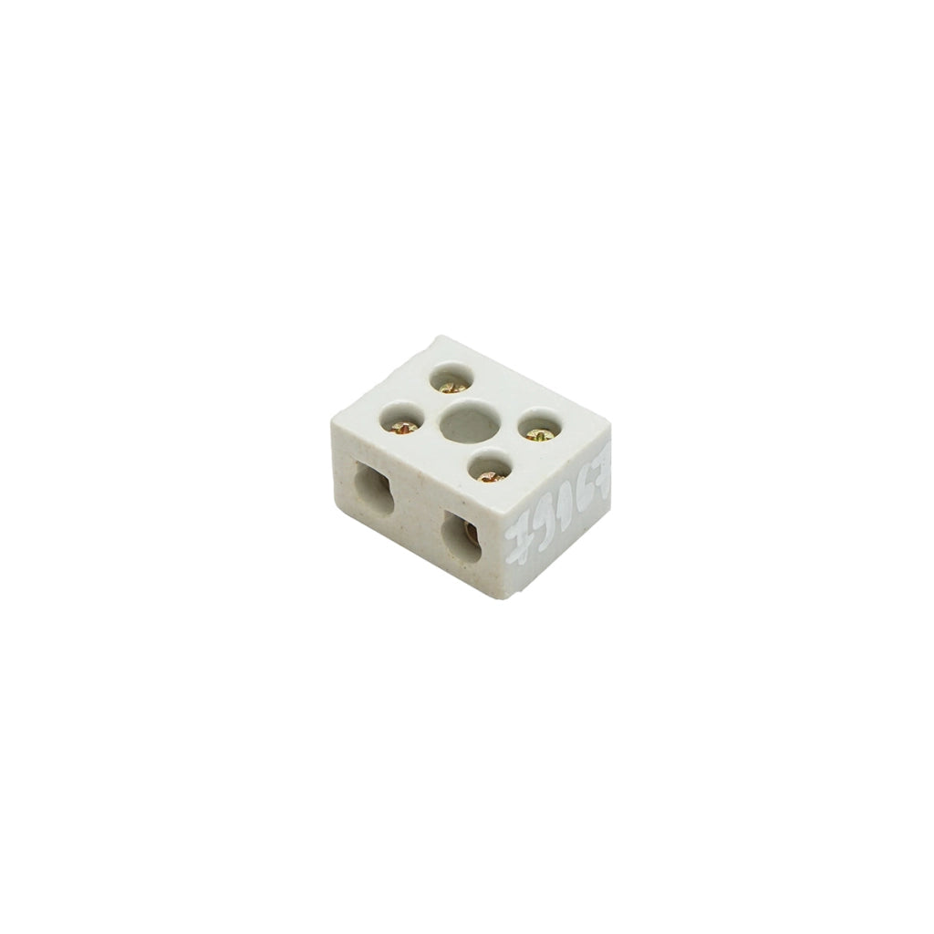 Morsettiera in ceramica 15A, 2 poli 0,5-6mm Leader