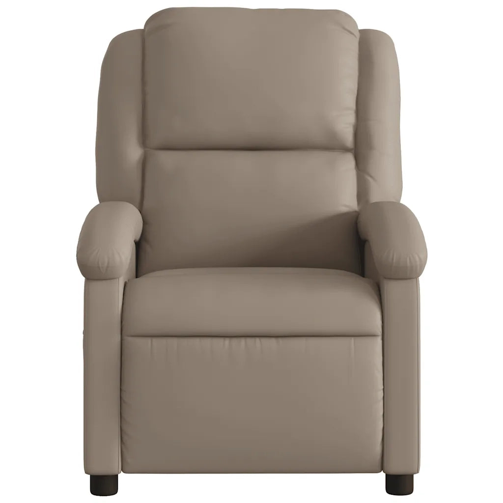 Divano Sedia-Poltrona Reclinabile Elettrica Cappuccino in Similpelle 632909