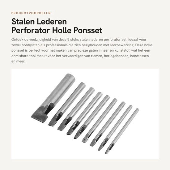 Perforatrice a 9 punte - Piastra in acciaio di carbonio - Precisione fori - Strumento DIY - Duraturo e efficiente - Piastra perforatrice