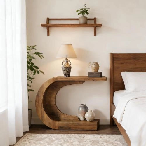 TAVOLO CONSOLLE C 110x35x75 cm Legno Marrone Rustico