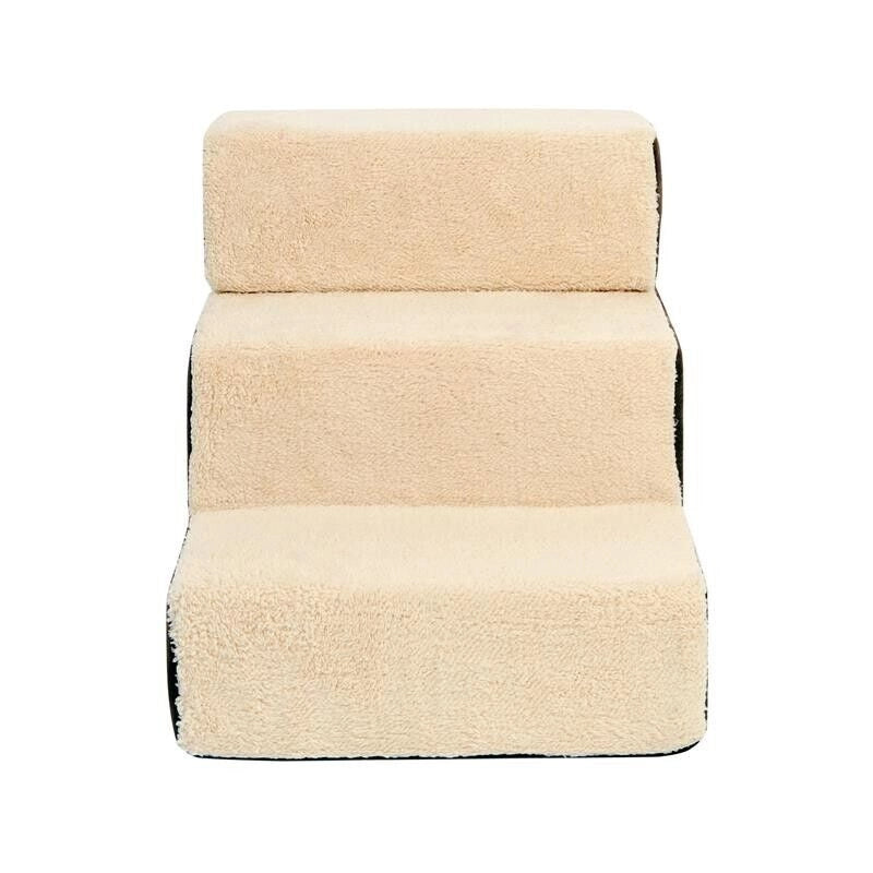 SCALETTA PER CANI 3 MORBIDI GRADINI RIMOVIBILI E ANTISCIVOLO 54 X 40 X 39 CM