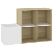 Scarpiera mobiletto portascarpe mobile per ingresso corridoio soggiorno ingresso legno ingegnerizzato Sonoma beige 02_0021761