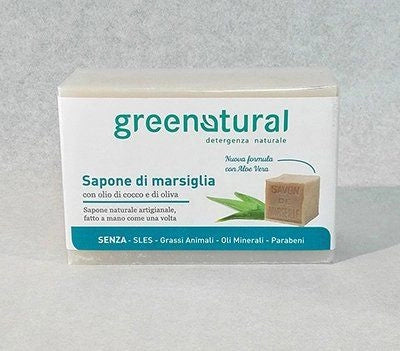 Sapone di marsiglia aloe 300 gr bio greenatural