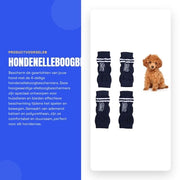 Protezione Articolare per Cani - Set a 4 pezzi - Tessuto/Polyuretano - Comfortevole/Elastico - Materiale Resistentente - Accessorio per Animali di Compagnia - Protezione per Cani