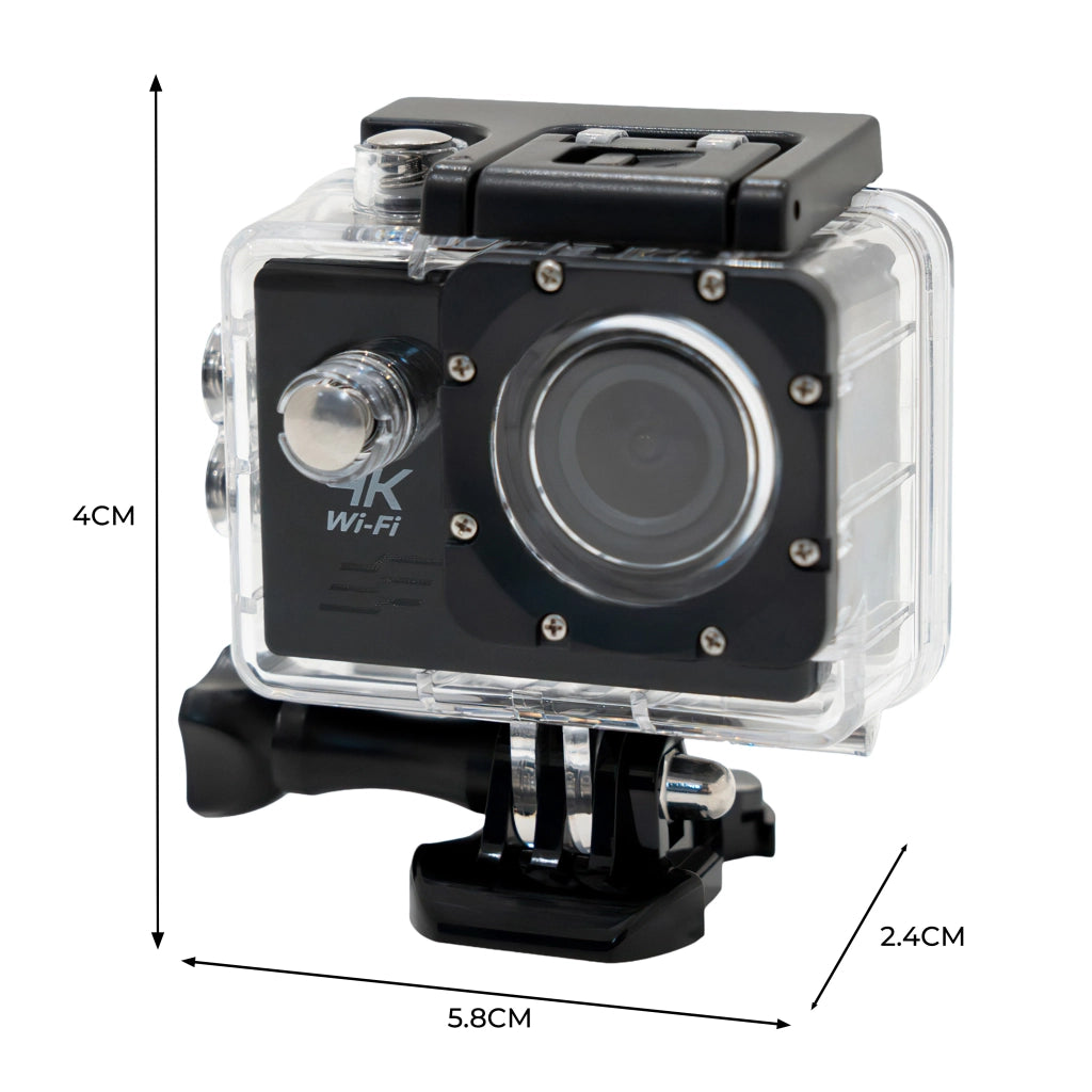 Telecamera 4K per aspiratore grondaie zoom 4x Wi-Fi impermeabile ricaricabile