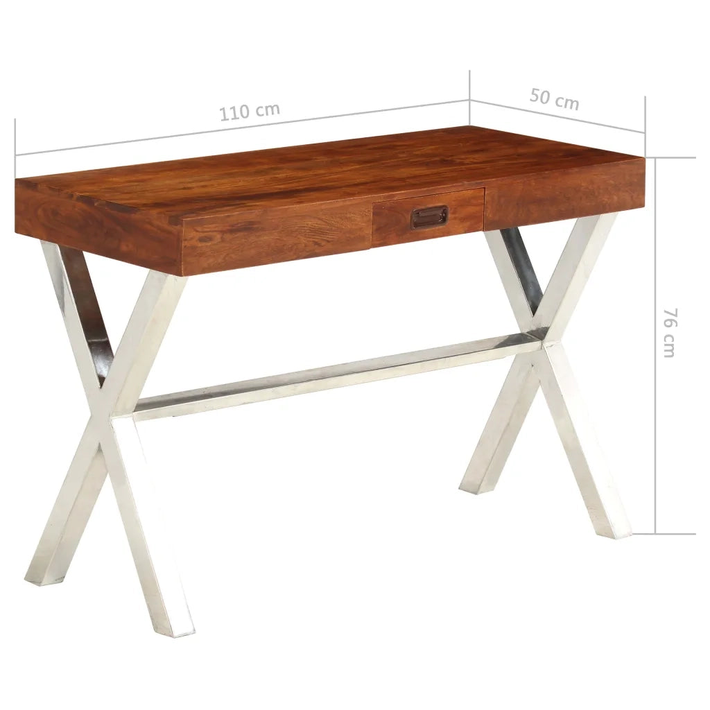 Libreria in Legno Acacia con Finitura Miele 60x30x160 cm cod mxl 66288