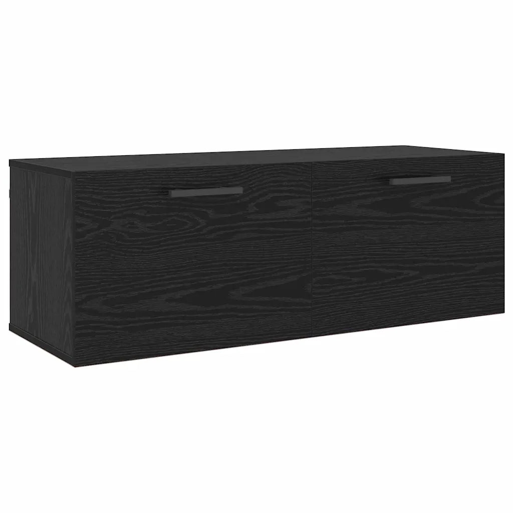 Armadietto a muro Rovere nero 100 x 36.5 x 35 cm