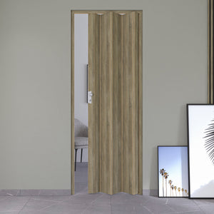 Porta a Soffietto da Interno 83x214 cm in PVC Caroline Rovere Cognac Scuro