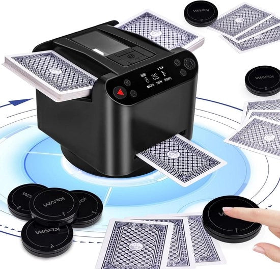 Dispositivo 2 in 1 per schiacciare carte di credito e emettere ricevute con funzione di rotazione a 360°