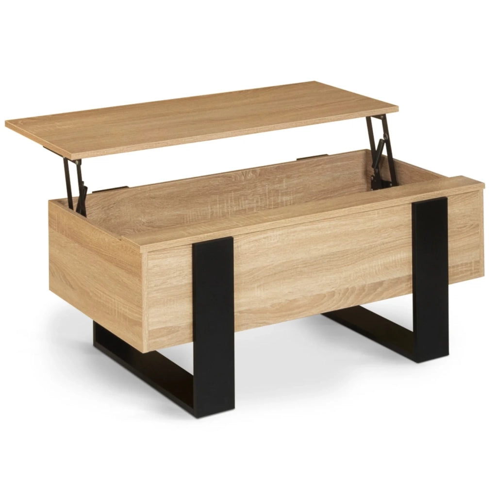 IDMarket - Tavolino PHOENIX in legno e nero