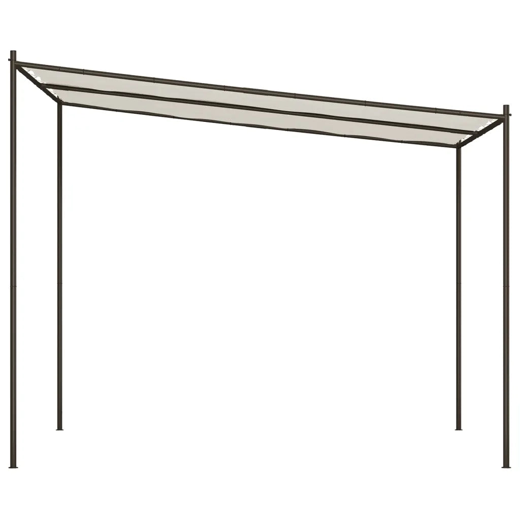 Gazebo Bianco 3x3 m 180 g/mÂ² Tessuto e Acciaio
