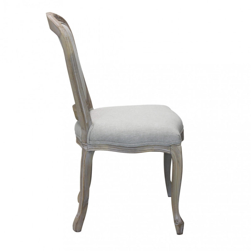 Set di 2 SEDIE ROMY IN TESSUTO GRIGIO