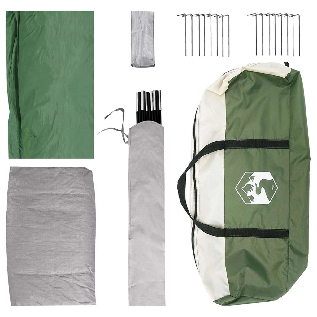 Tenda Familiare Verde 487 x 340 x 216 cm Poliestere e Acciaio 42028673