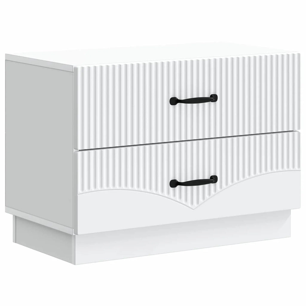 Armadio da Notte con cassetto Bianco 62 x 34,5 x 44,5 cm 895235