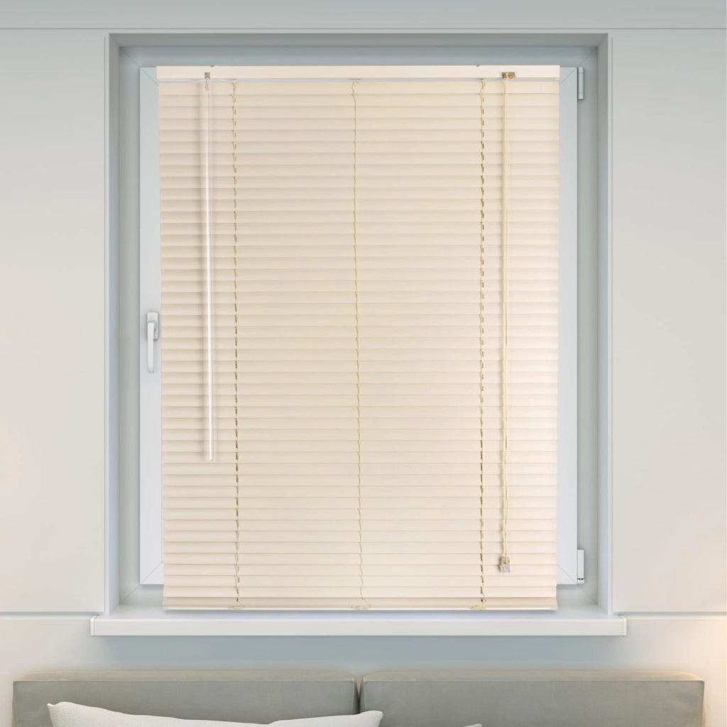 Veneziana PVC Vari Colori Lamelle Regolabili Varie Misure Privacy Protezione Solare Casa Ufficio Misura : 80 x 160 , Colore: Beige