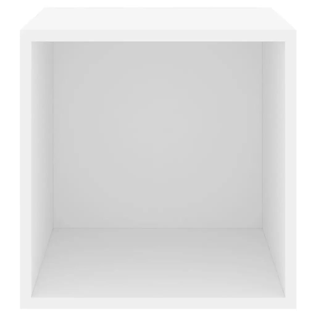 Armadietti a Muro 2 pz Bianchi 37x37x37 cm in Truciolato cod mxl 59317