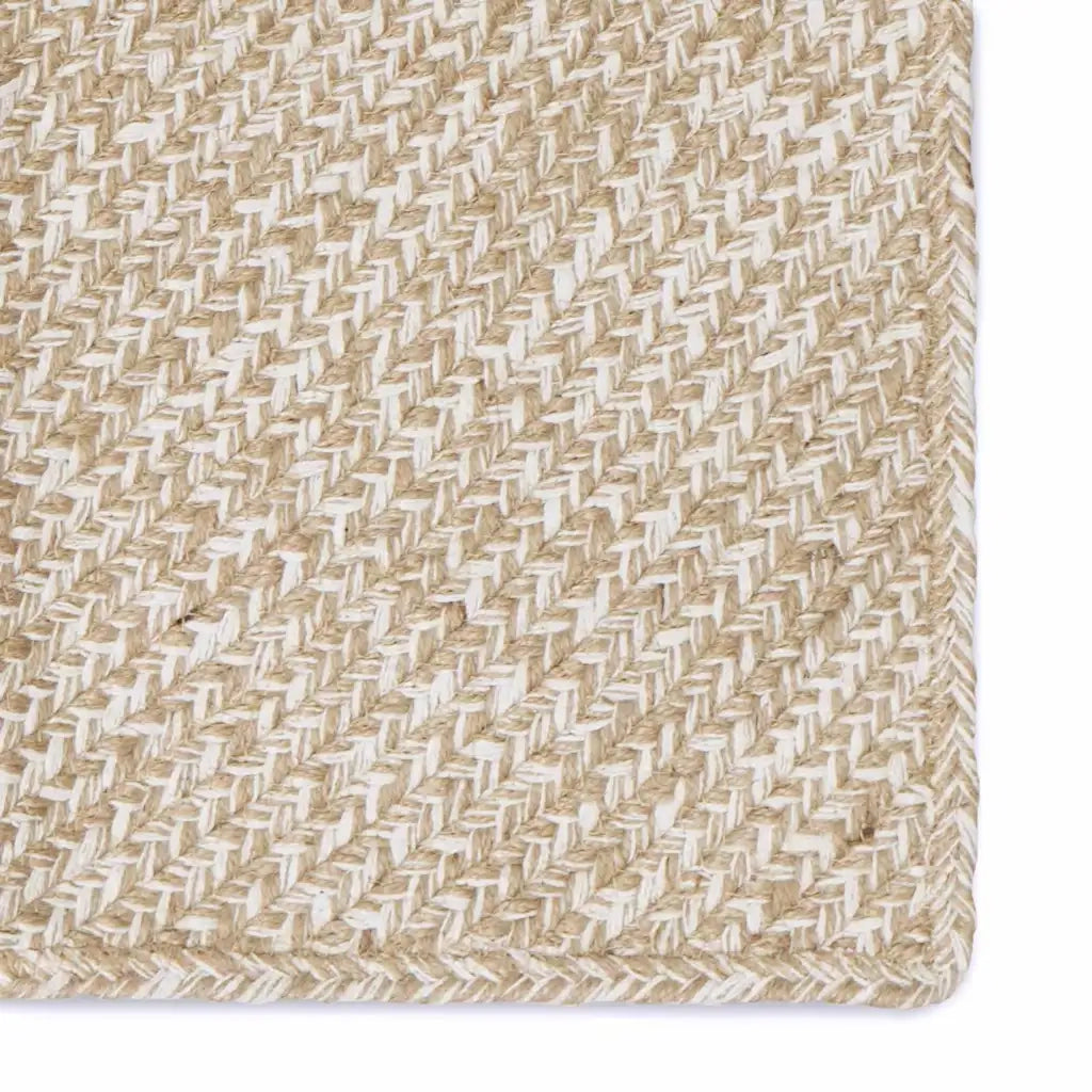 Tappeti per area Naturale e Bianco 240 x 340 cm Juta