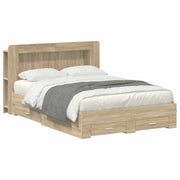 Telaio del letto con storage Rovere Sonoma 150 x 200 cm