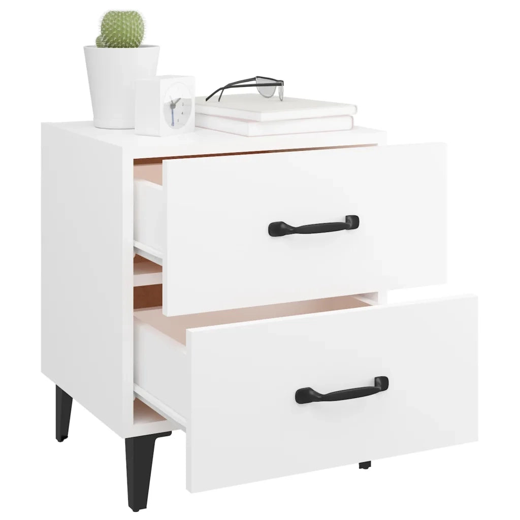 Comodini 2 pz Bianchi 40x35x47,5 cm cod mxl 30951
