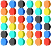 30 magneti per frigorifero, magneti per lavagna per lavagna, forti magneti rotondi, piccoli, magneti per frigorifero colorati per casellari, ideali per lavagne magnetiche.