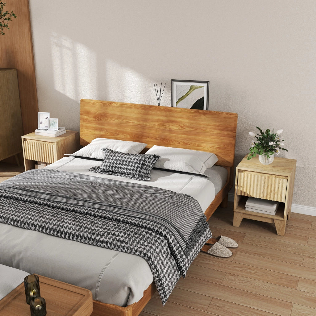 Tavolino da notte ¨C Minimal ¨C 43x40x55 cm naturale
