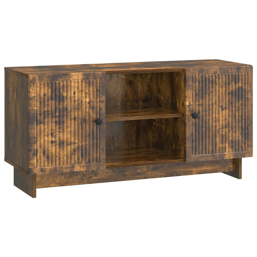 Mobile TV 102 x 34,5 x 50 cm Rovere Fumo Legno ingegnerizzato
