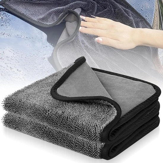 Asciugamano per docce, 2 pezzi, 40 x 60 cm, cabine doccia, tovaglioli, asciugamano originale a microfibra, asciugamano di pulizia a microfibra, asciugamano di pulizia magico spesso, autogomma, riutilizzabile