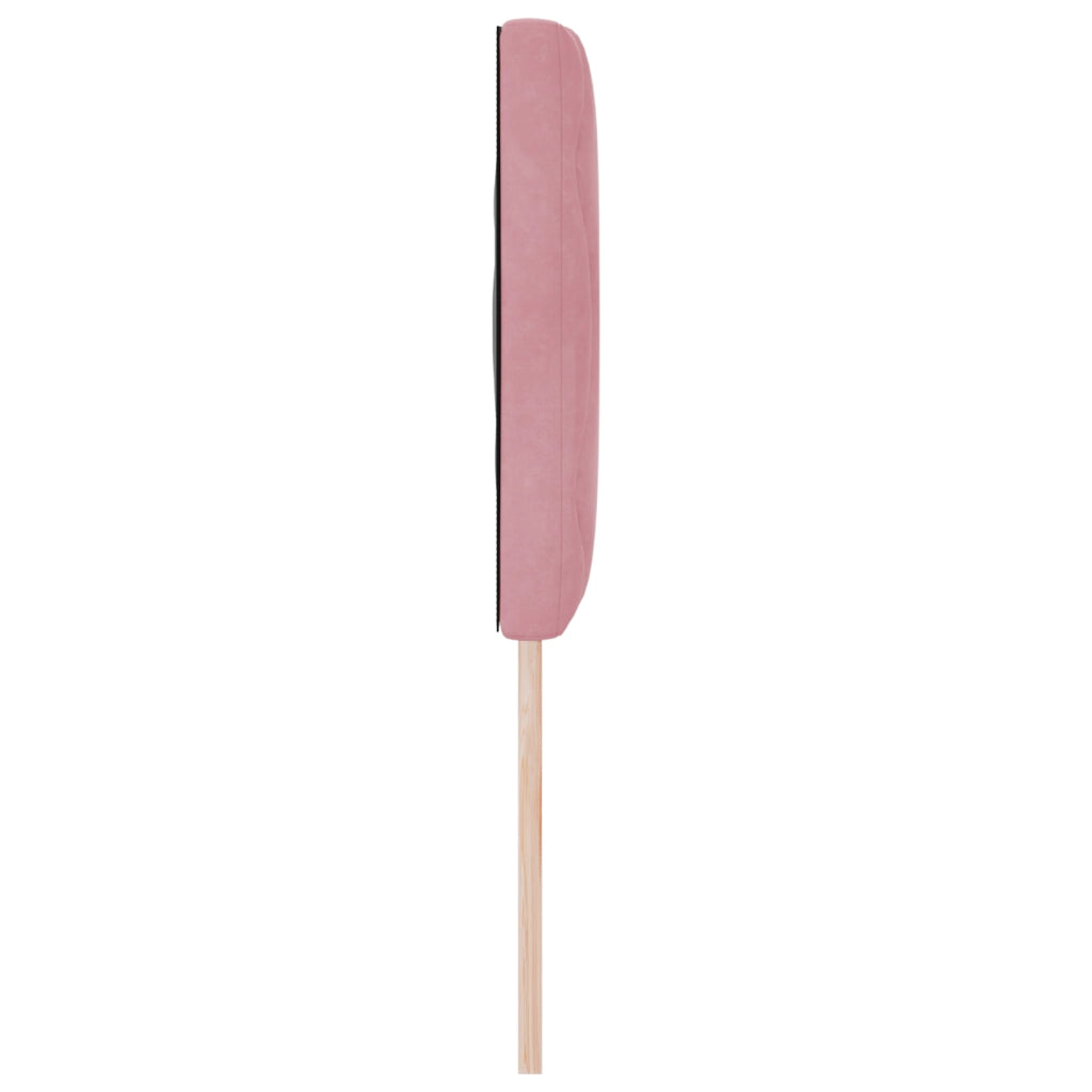 Testata LED a blocchi di diamante Rosa 160 cm Velluto