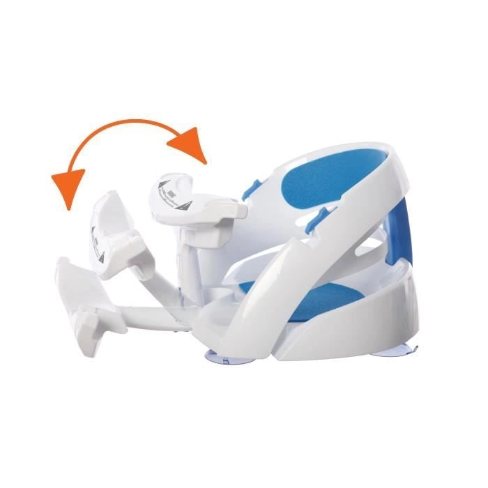 Sedile da bagno - DREAMBABY - Super confortevole - Indicatore rilevamento calore - Da 6 a 24 mesi fino a 13 kg - Bianco