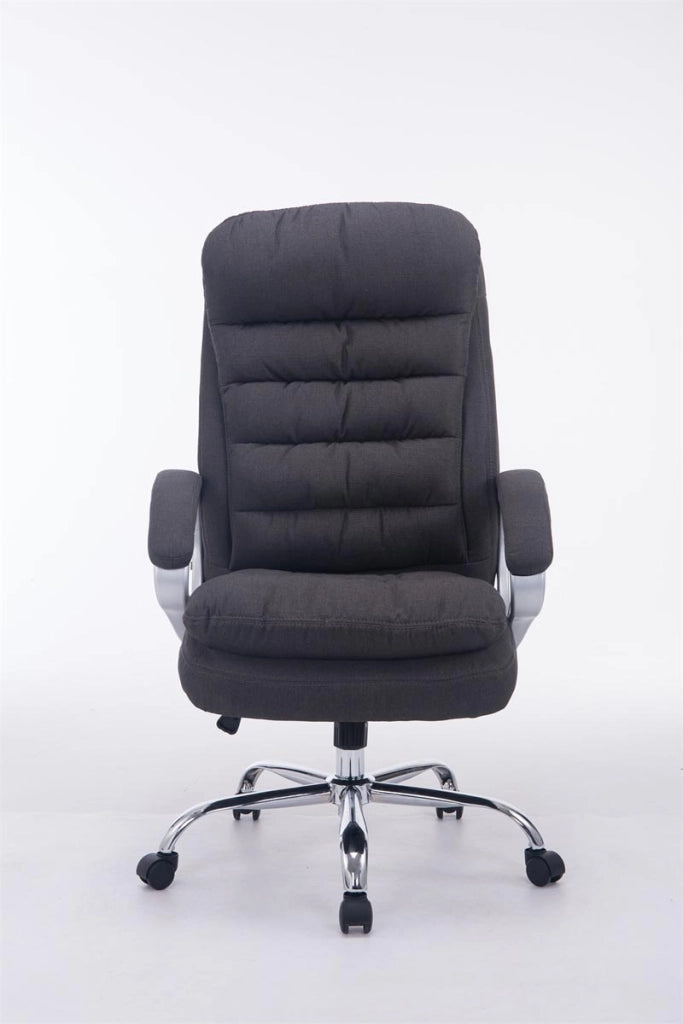 Sedia da ufficio XXL Vancouver tessuto grigio scuro