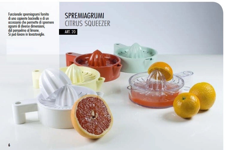 Spremiagrumi manuale in abs doppio cono 24 x 16 x 9 cm