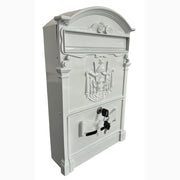 Cassetta Postale Portariviste in alluminio 255x88x405H cm Classico Colore Bianco