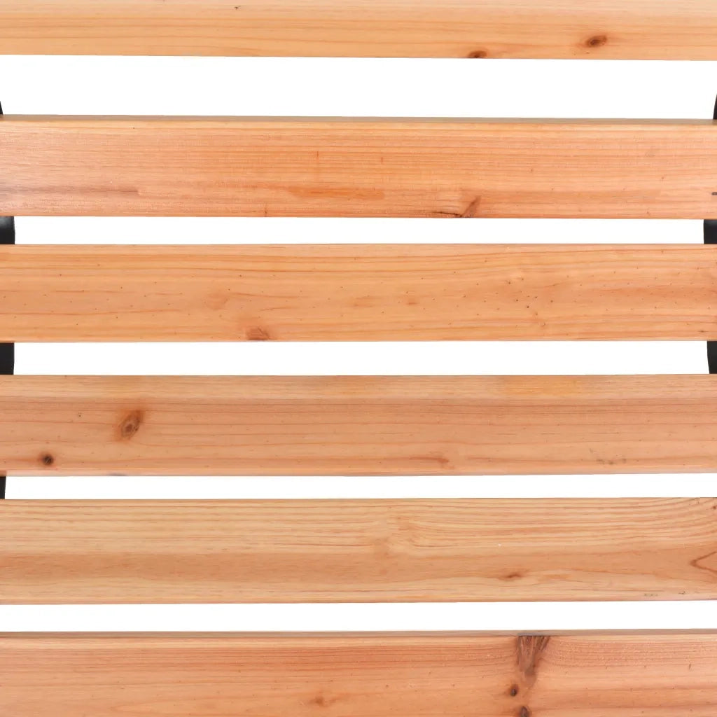 Panca da Giardino 116 cm in Ghisa e Legno Massello di Abete 319571
