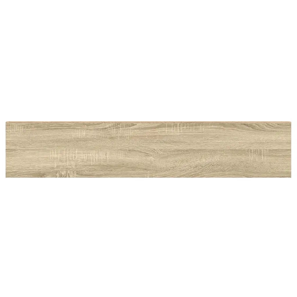 Scaffali a Parete 4 pz Rovere e Bianco 120x23,5x3,8 cm in MDF 326587